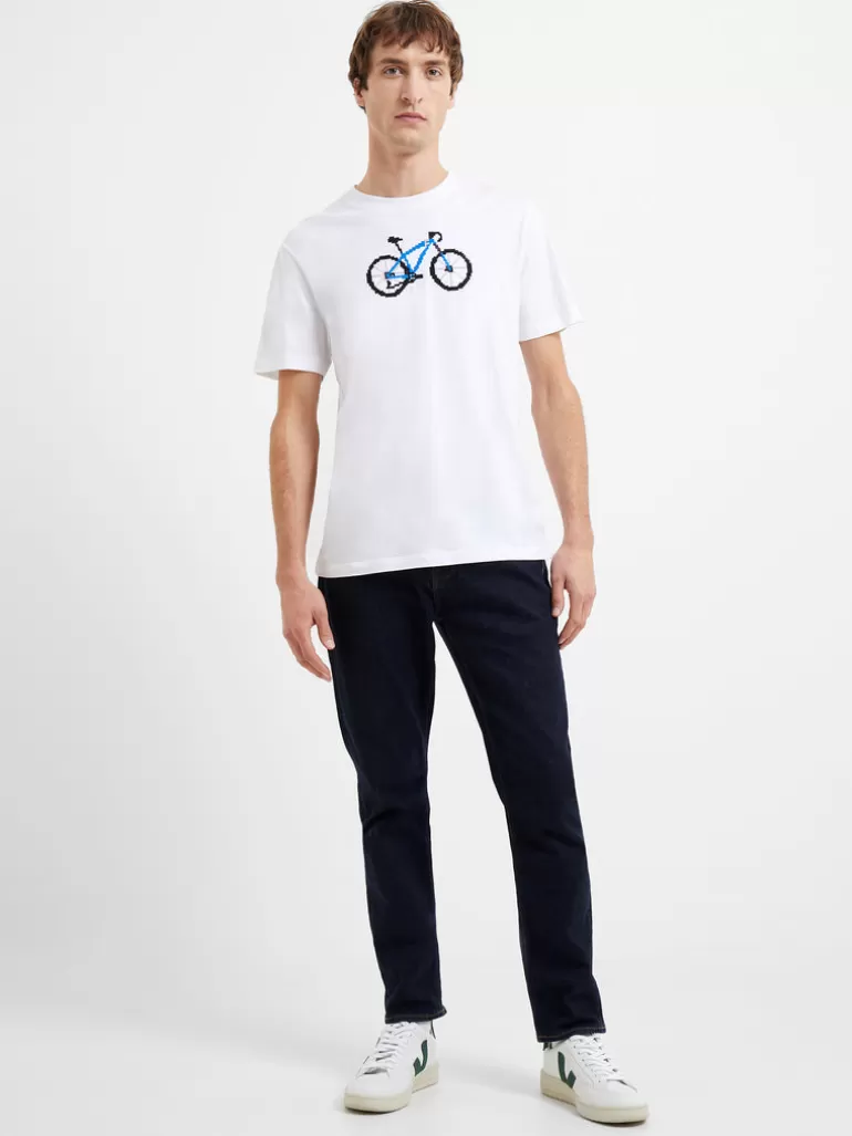 Bicycle Pixel T-Shirt<FRENCH CONNECTION Cheap