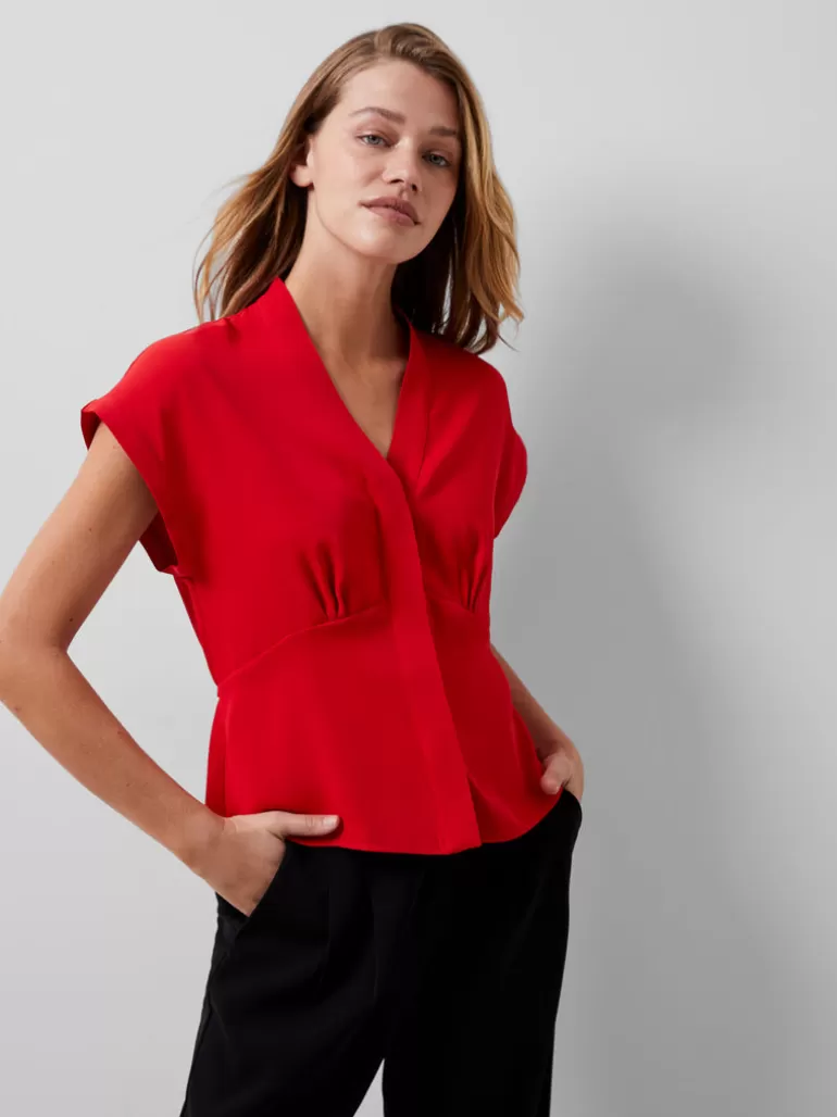 Carmen Recycled Crepe Blouse<FRENCH CONNECTION Flash Sale