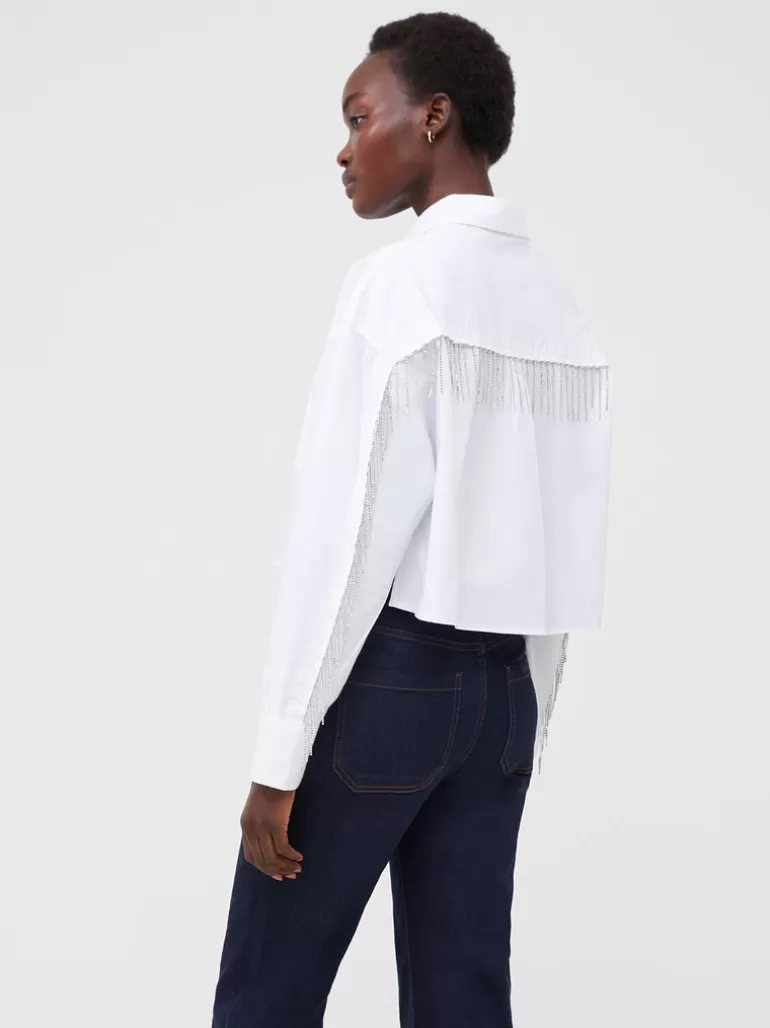 Crystal Alissa Cropped Cotton Shirt<FRENCH CONNECTION Best