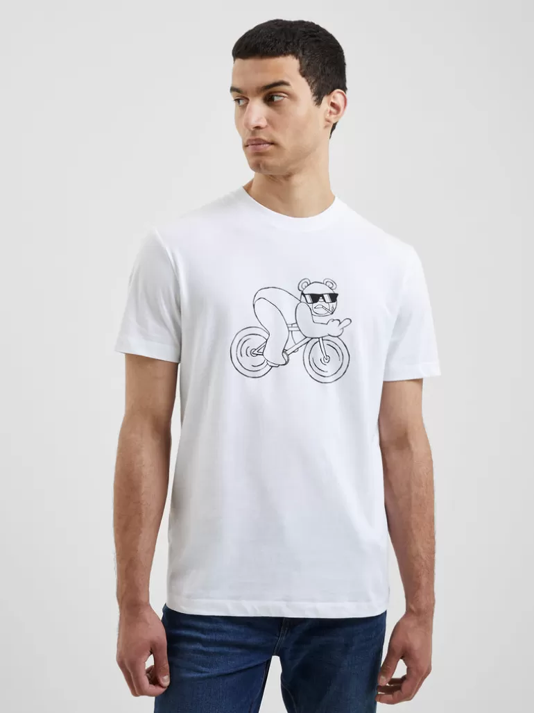 Cycling Rude Bear Organic T-Shirt<FRENCH CONNECTION Outlet