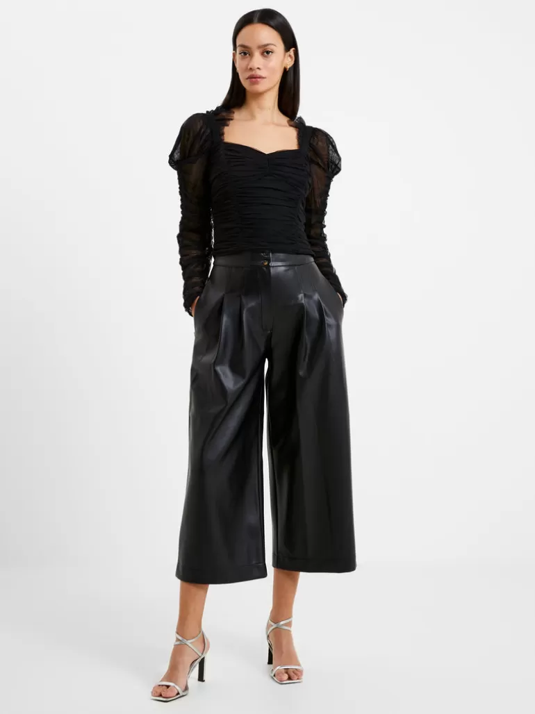 Edrea Tulle Cropped Top<FRENCH CONNECTION Clearance