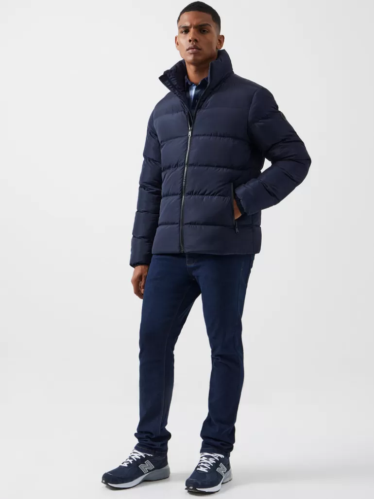 Funnel Neck Row Puffer Jacket<FRENCH CONNECTION Hot