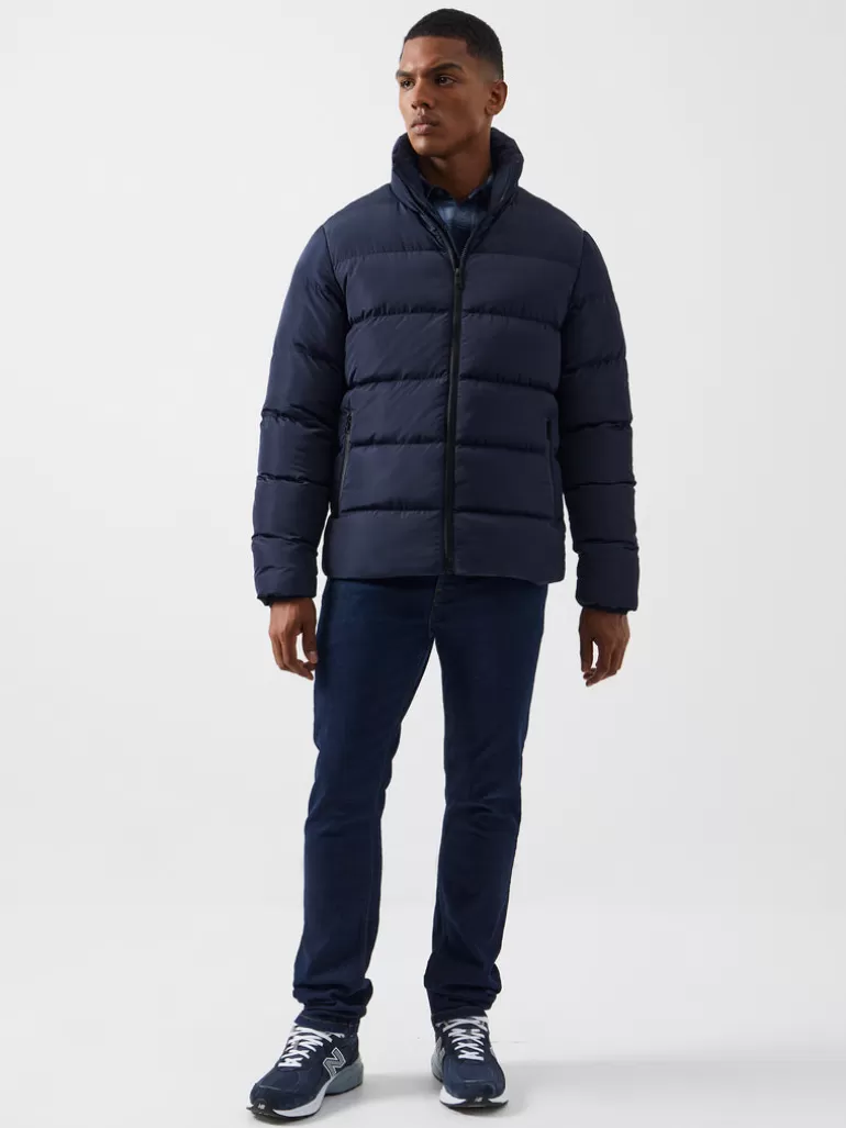 Funnel Neck Row Puffer Jacket<FRENCH CONNECTION Hot