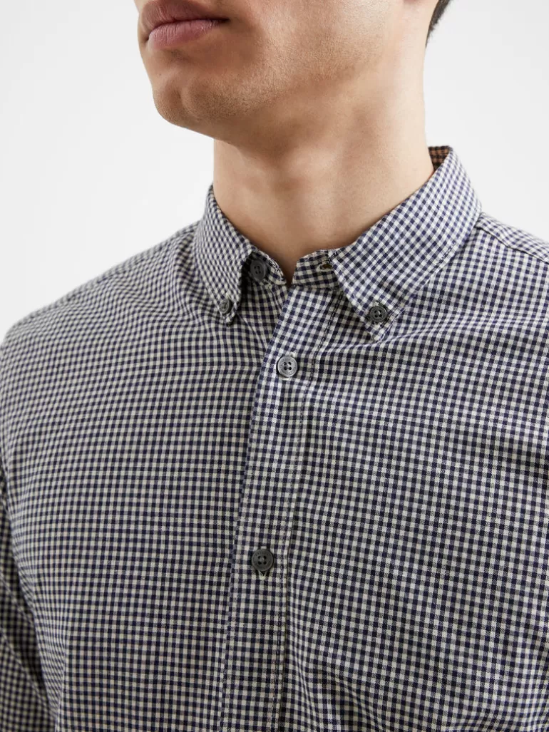 Gingham Long Sleeve Shirt<FRENCH CONNECTION Flash Sale