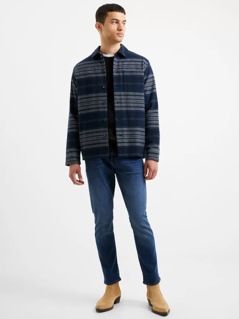 Heavy Twill Stripe Overshirt<FRENCH CONNECTION Discount