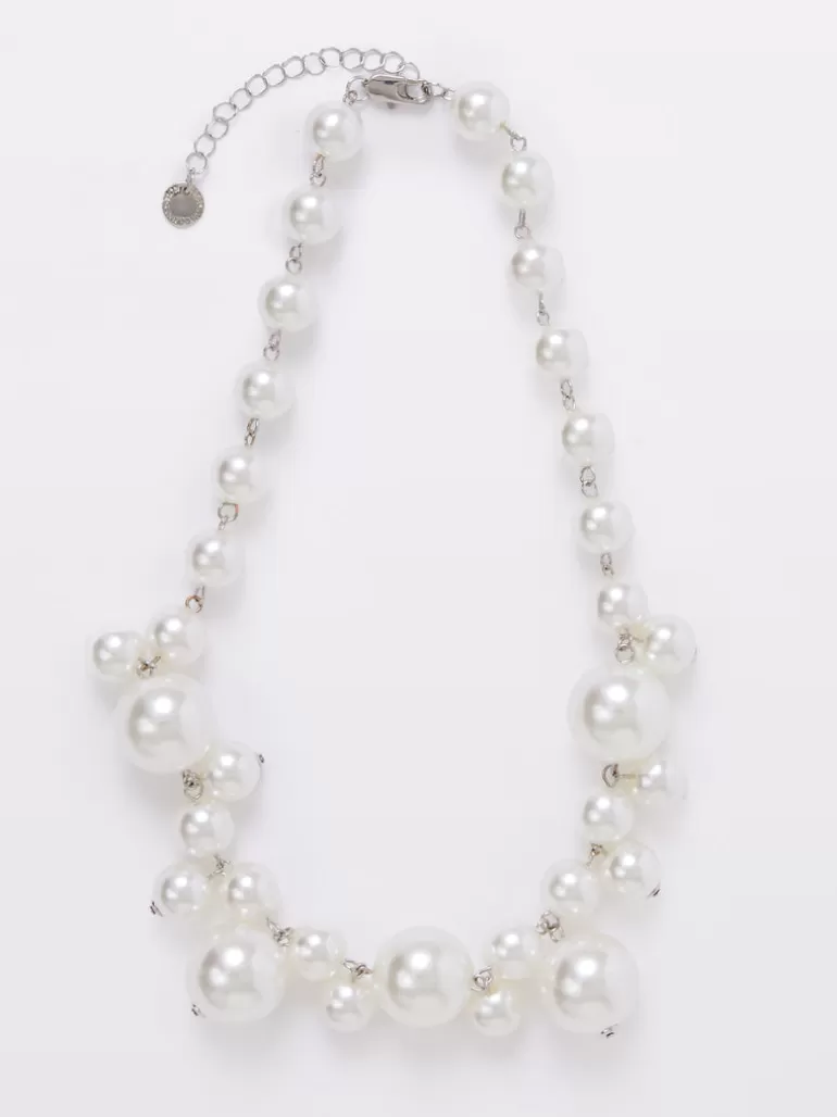 Multi Faux Pearls Cluster Necklace<FRENCH CONNECTION Discount