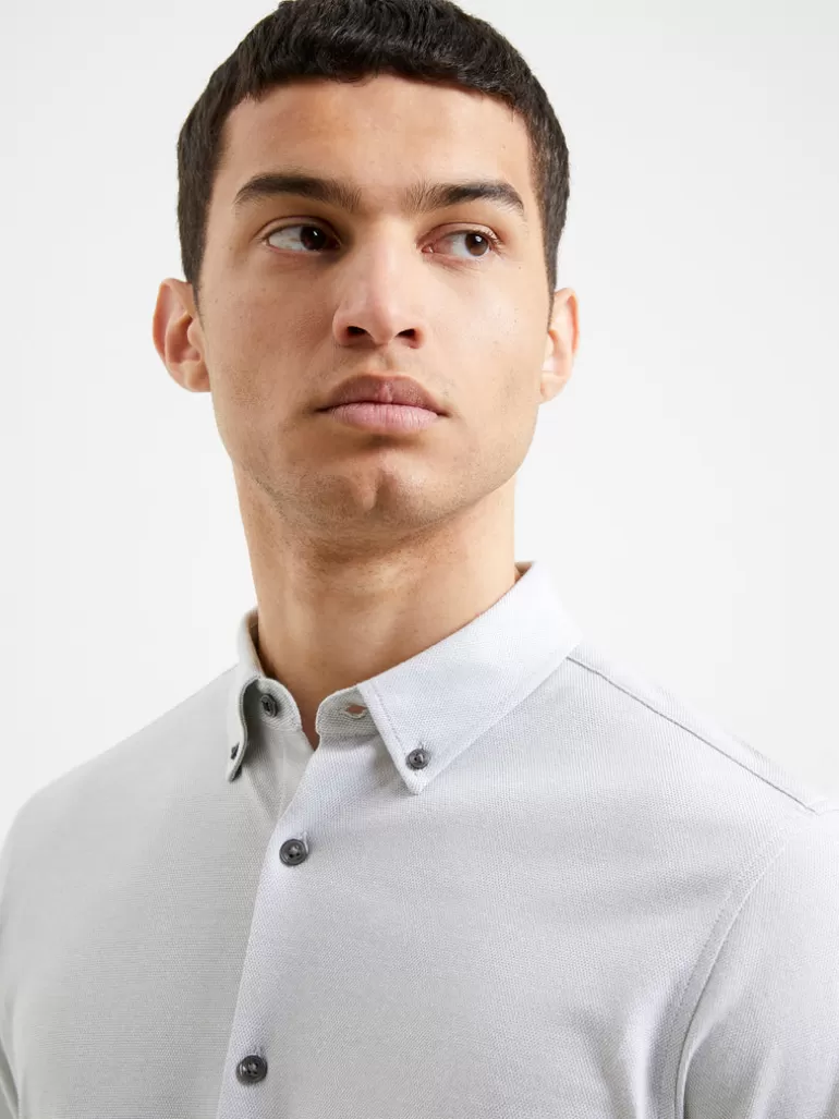 Premium Pique Long Sleeve Shirt<FRENCH CONNECTION Fashion