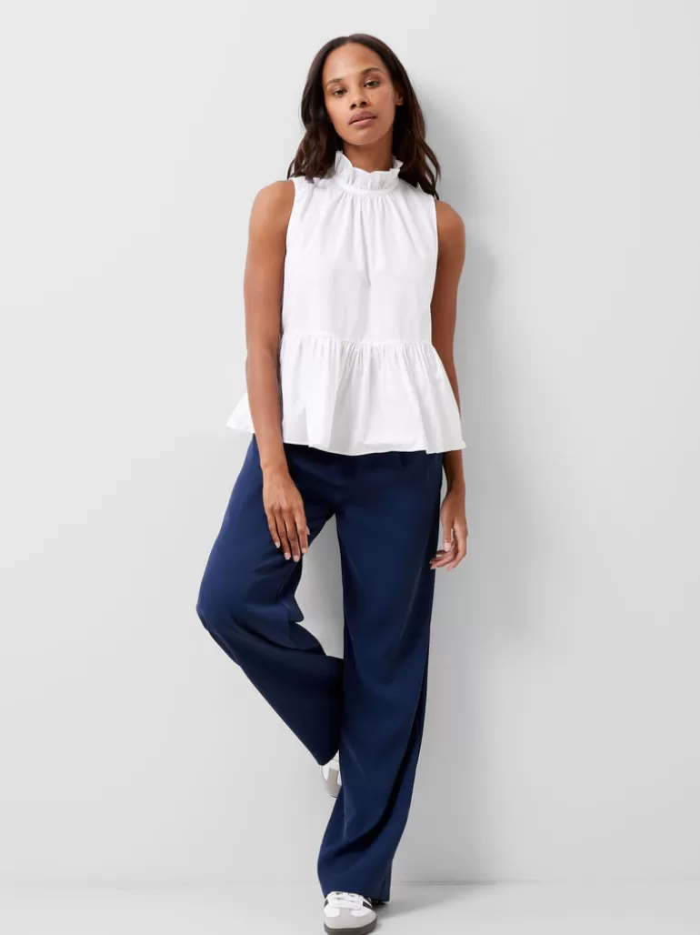 Rhodes Poplin Peplum Top<FRENCH CONNECTION Store