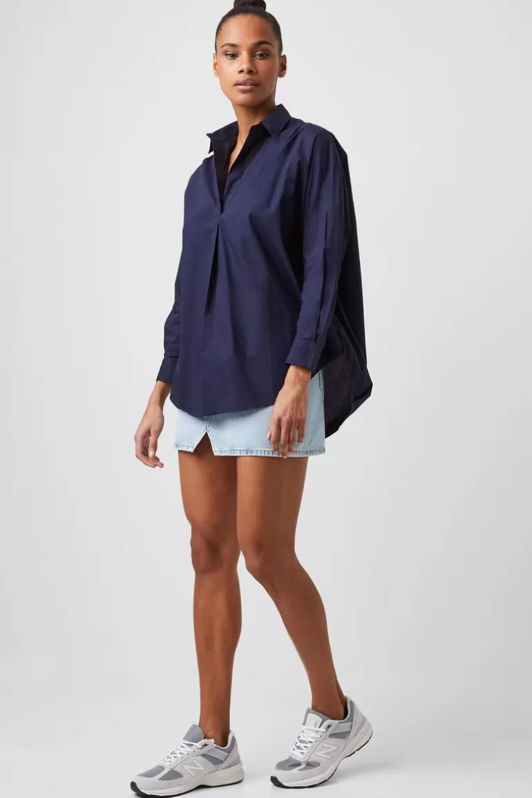 Rhodes Poplin Popover Shirt<FRENCH CONNECTION Clearance