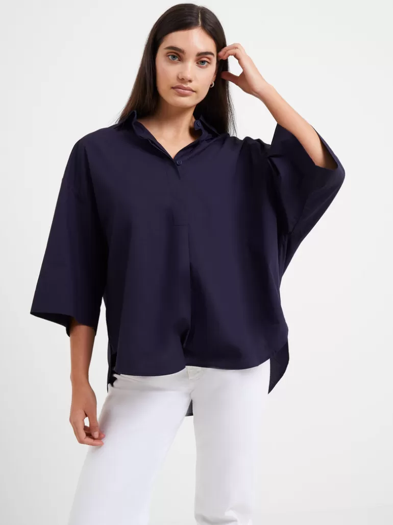 Rhodes Poplin Popover Shirt<FRENCH CONNECTION Cheap