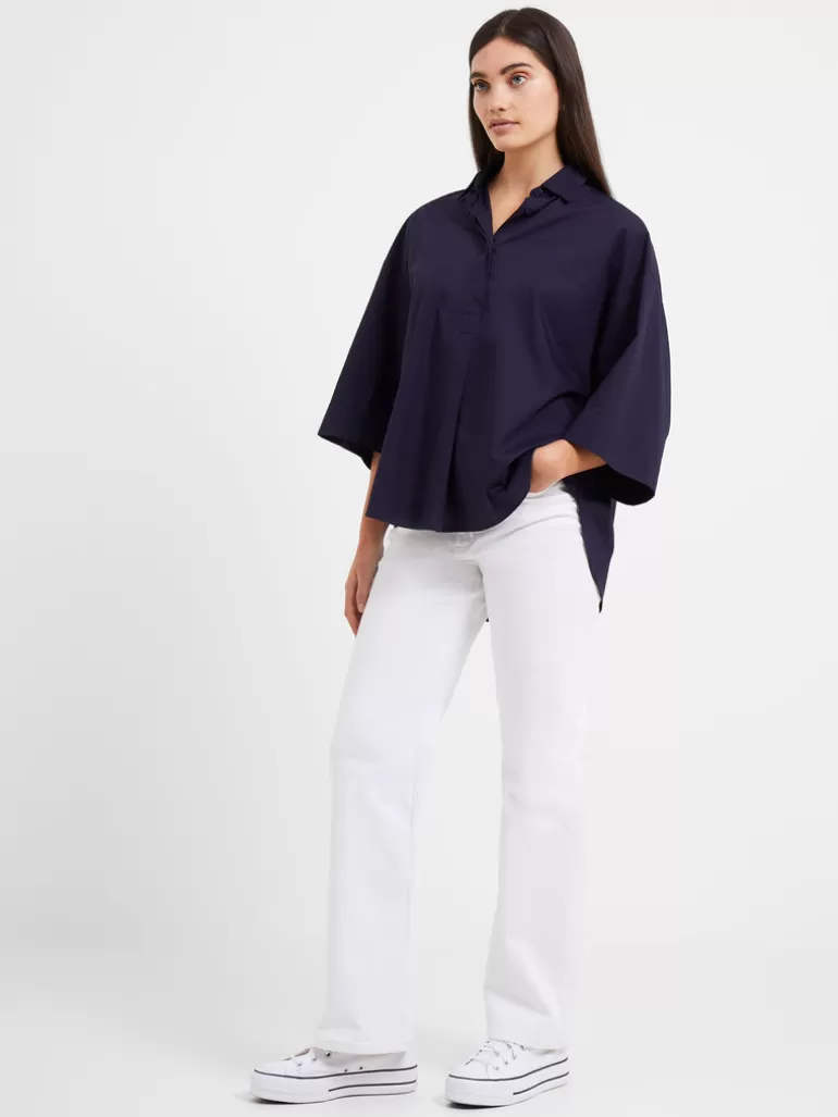 Rhodes Poplin Popover Shirt<FRENCH CONNECTION Cheap