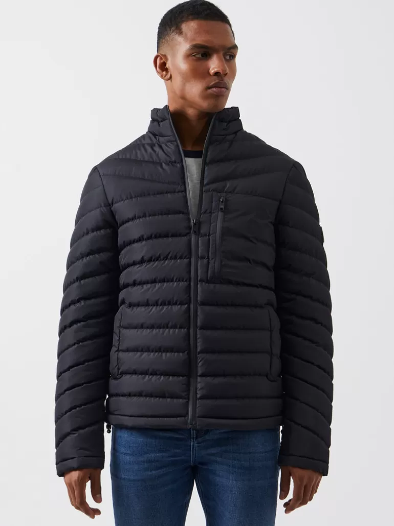 Row Funnel Neck Puffer Jacket<FRENCH CONNECTION Shop