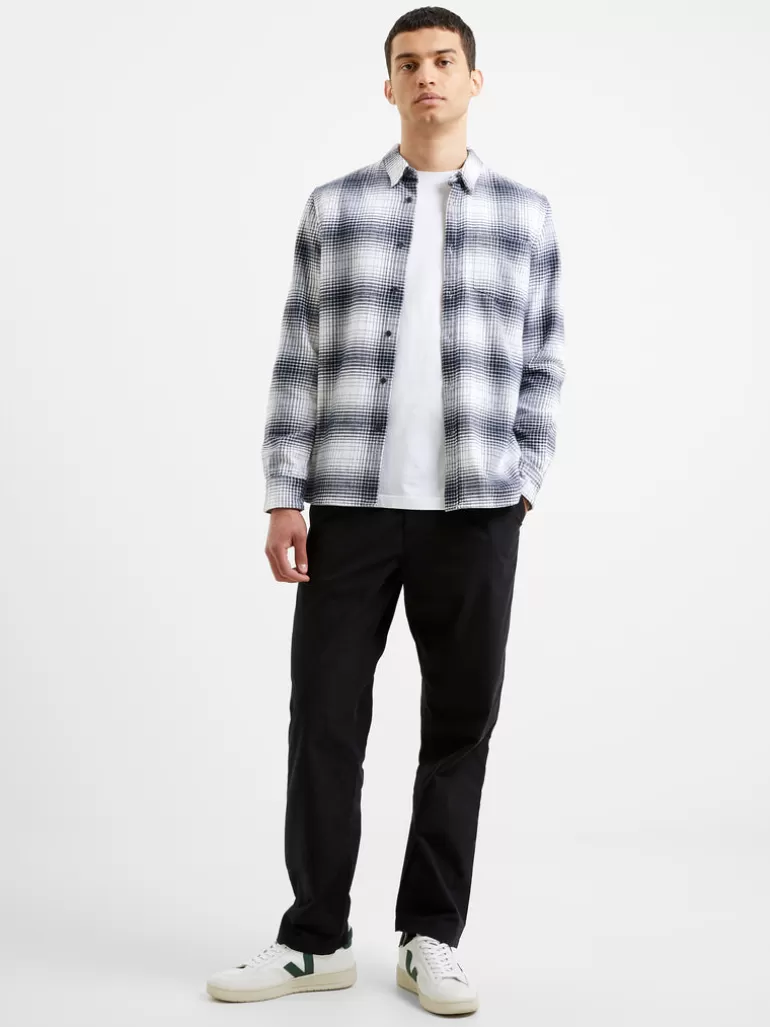 Shadow Check Long Sleeve Shirt<FRENCH CONNECTION Discount