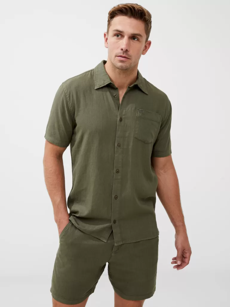 Short Sleeve Linen Shirt<FRENCH CONNECTION Clearance