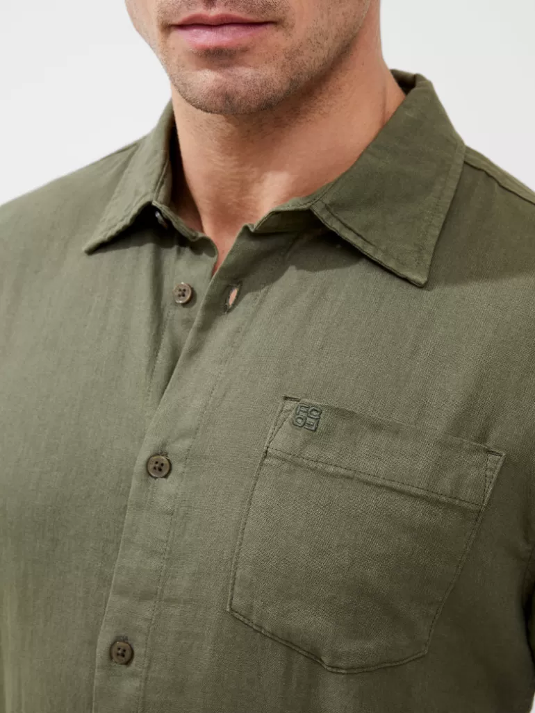 Short Sleeve Linen Shirt<FRENCH CONNECTION Clearance