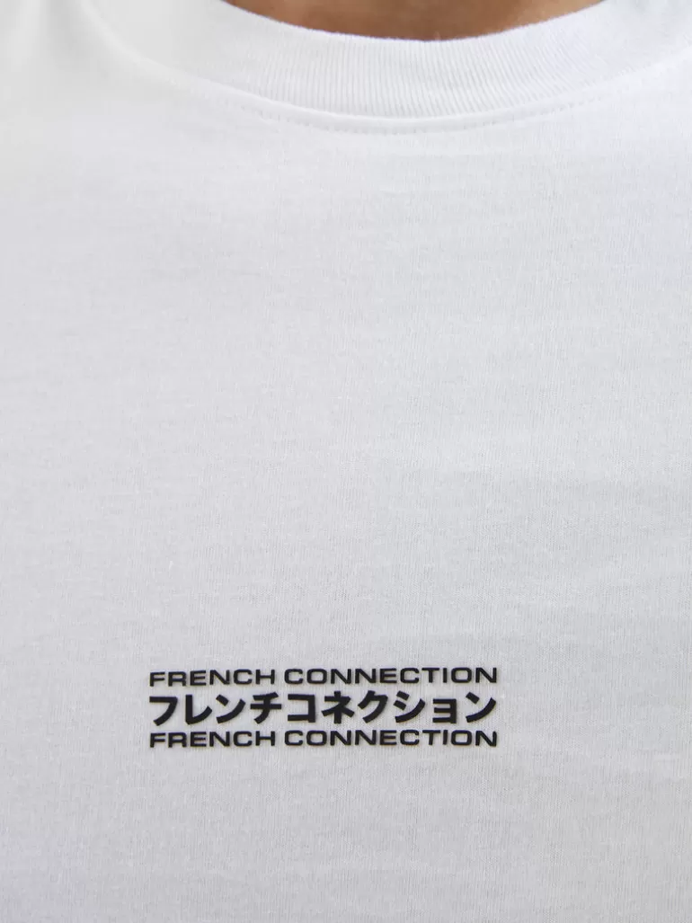 Small Stamp Organic T-Shirt<FRENCH CONNECTION Clearance