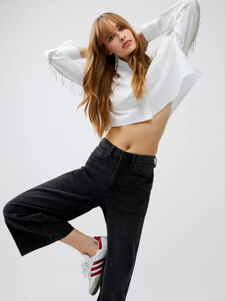 Stretch Denim Wide Leg Culottes<FRENCH CONNECTION Store